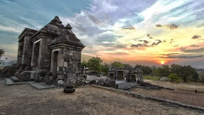 Tourist attractions Ratu Boko temple charming