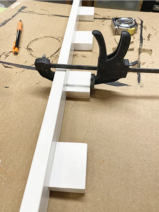 DIY Front Door Dentil Shelf