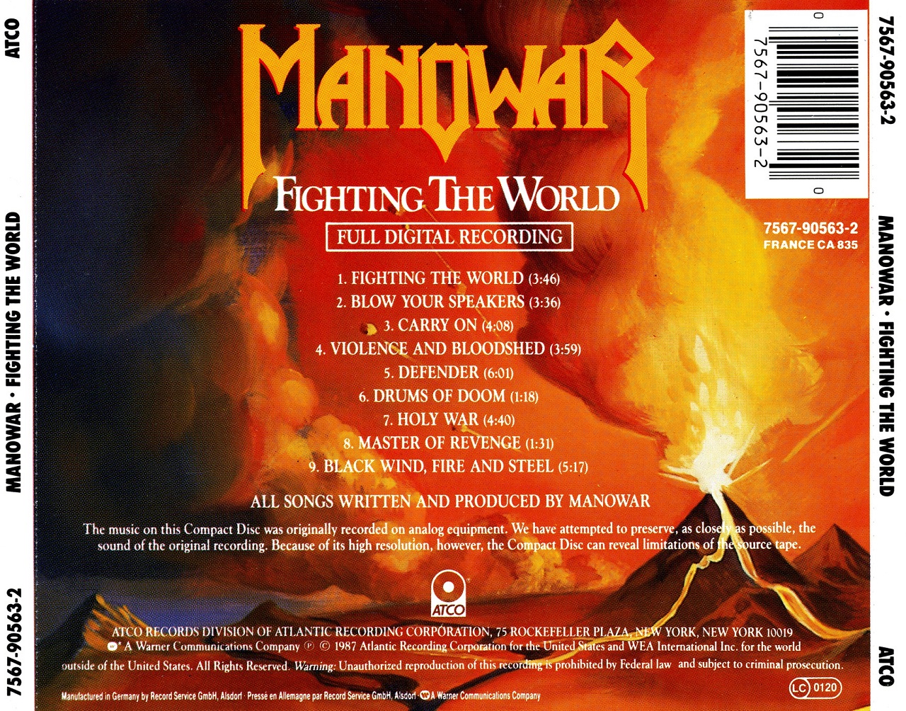 Manowar fight. Manowar Fighting the World 1987. Manowar 1987 Fighting the World обложка альбома. Мановар Fighting the World. Manowar Fighting the World 1987 Cover.