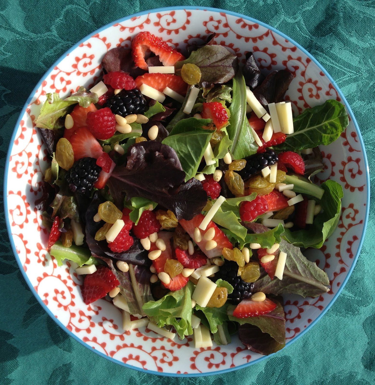 Delectably Gluten-Free: Berry and Pine Nut Salad with Balsamic Orange ...