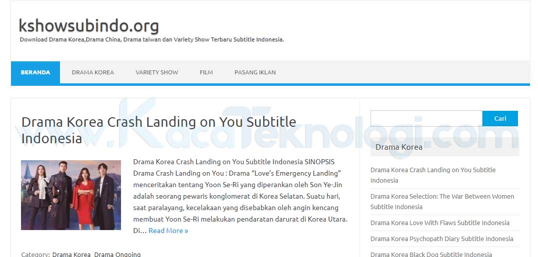 15 Daftar Situs Download Drama Korea Subtitle Indonesia Terbaru Kaca Teknologi