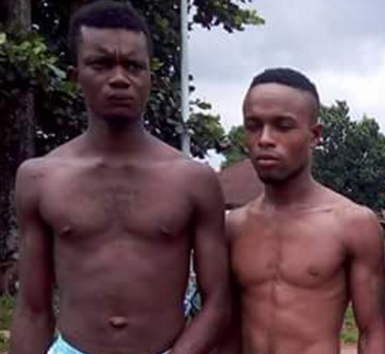 boys caught stolen water storage tank