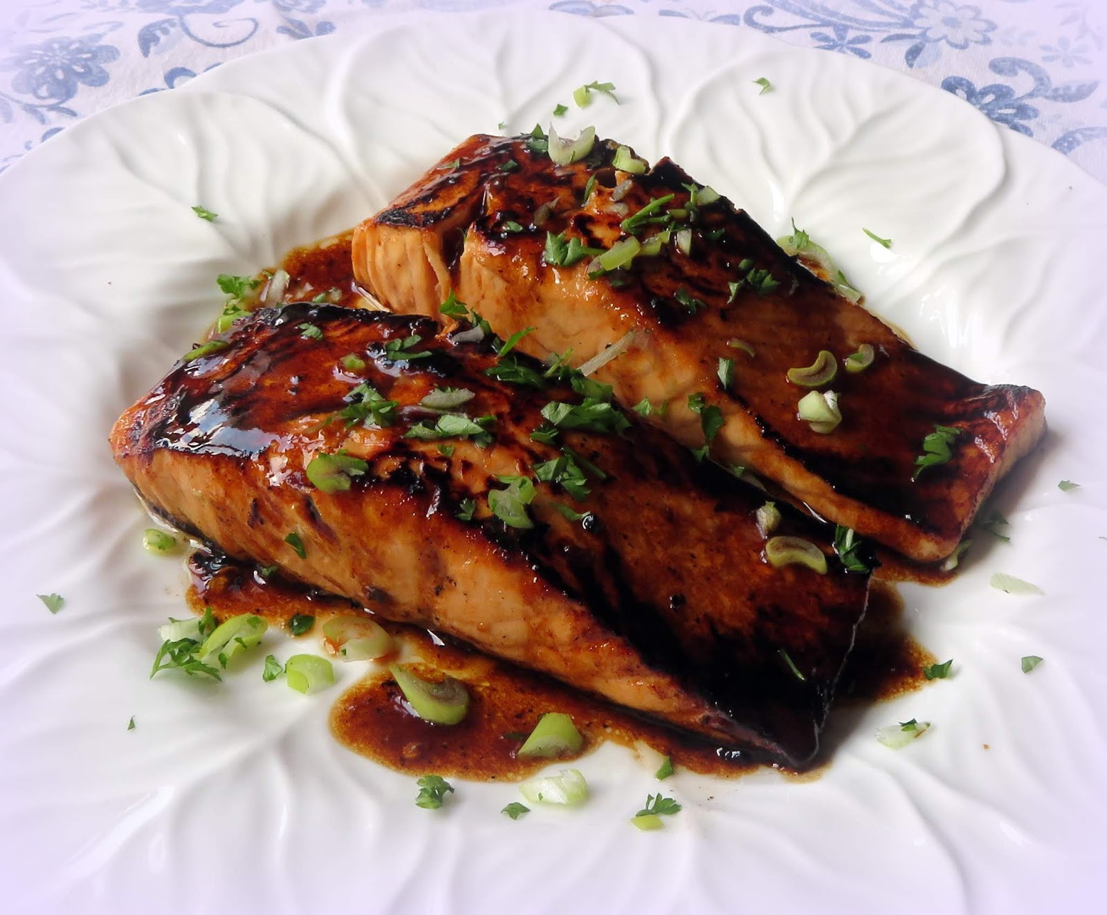 PanSeared Salmon with a Sweet & Spicy Asian Glaze The English Kitchen