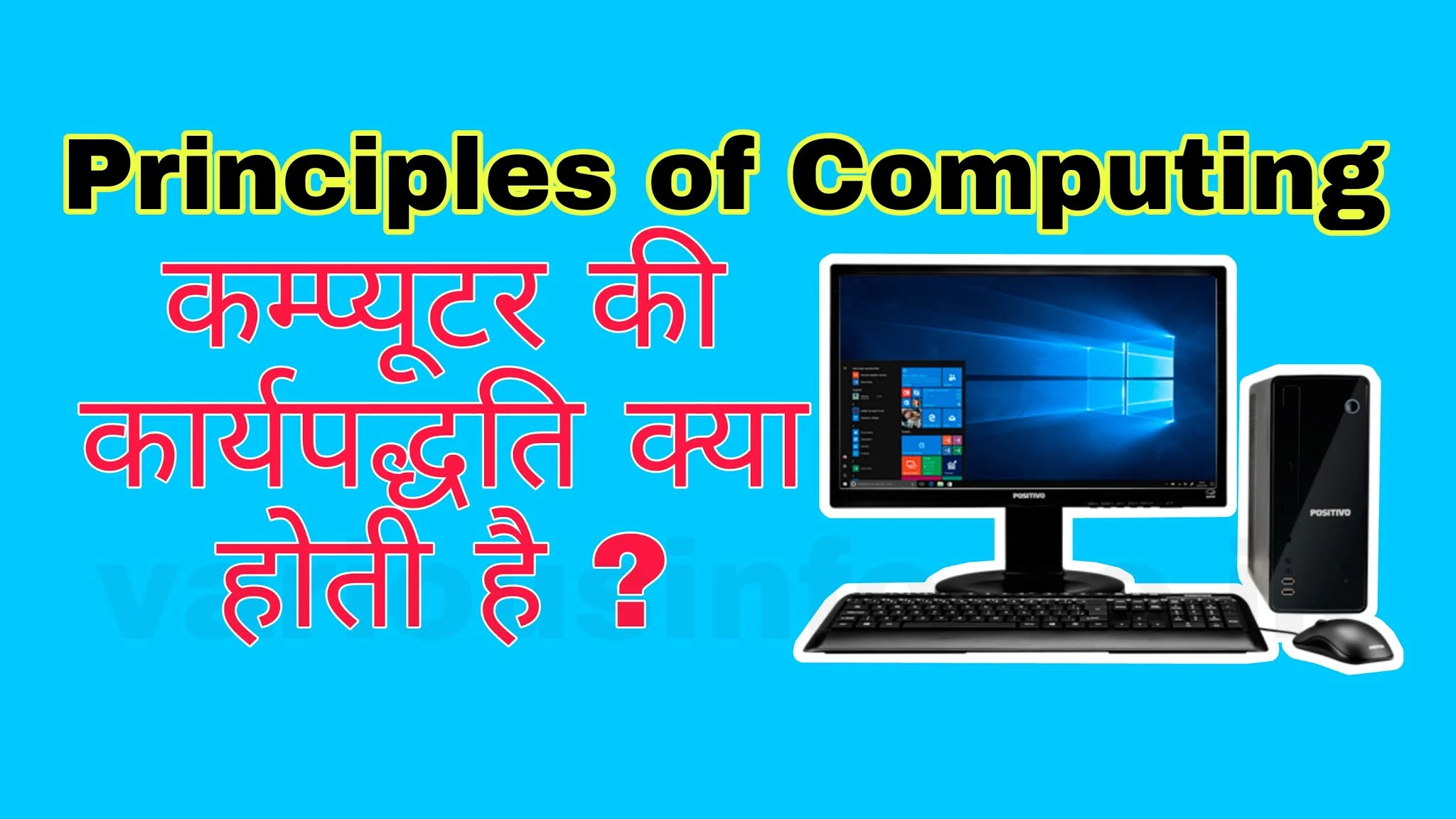 कम्प्यूटर की कार्यपद्धति ( Principles of Computing ) क्या होती है ?