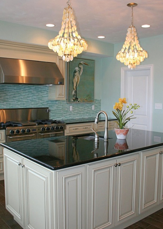 Coastal Nautical Beach Art Ideas for the Kitchen