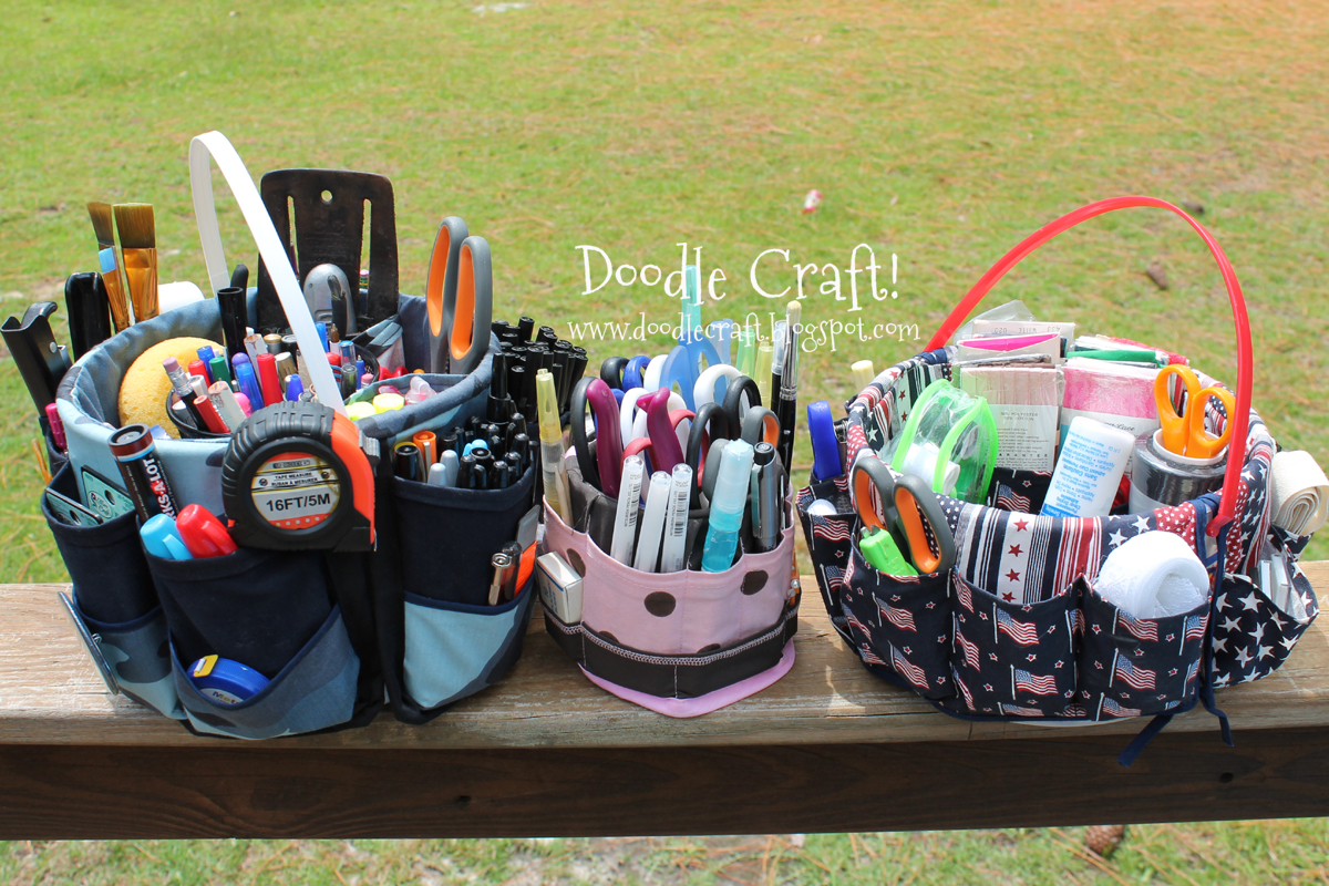Doodlecraft: Organizer Fabric Storage Buckets!