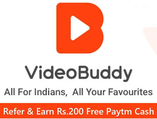 VideoBuddy App: Earn Rs.100 Paytm Cash + 2500 V-Coin on Sign Up