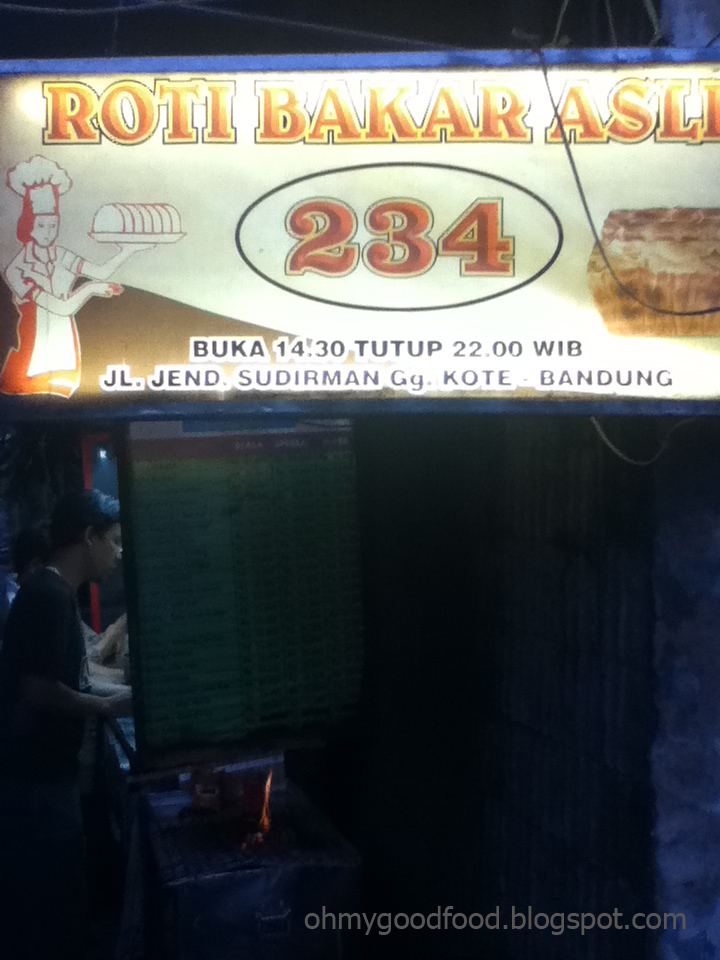 Roti Bakar 234 Gang Kote Bandung Night Snack