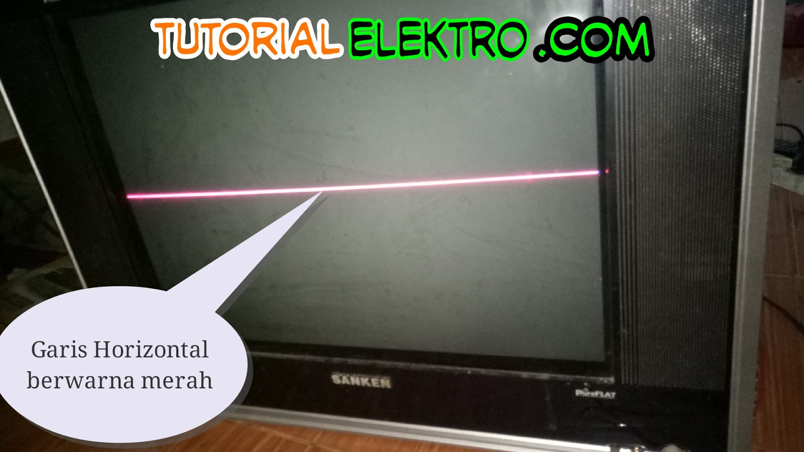 Sebuah Cerita Kerusakan Tv Sanken Bergaris Horizontal