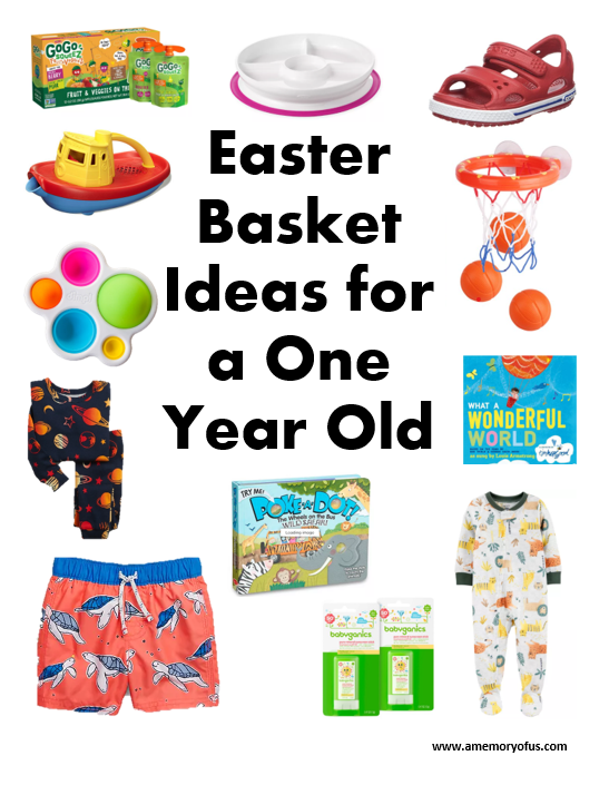 A Memory Of Us Easter Basket Ideas for a One Year Old A Kansas City