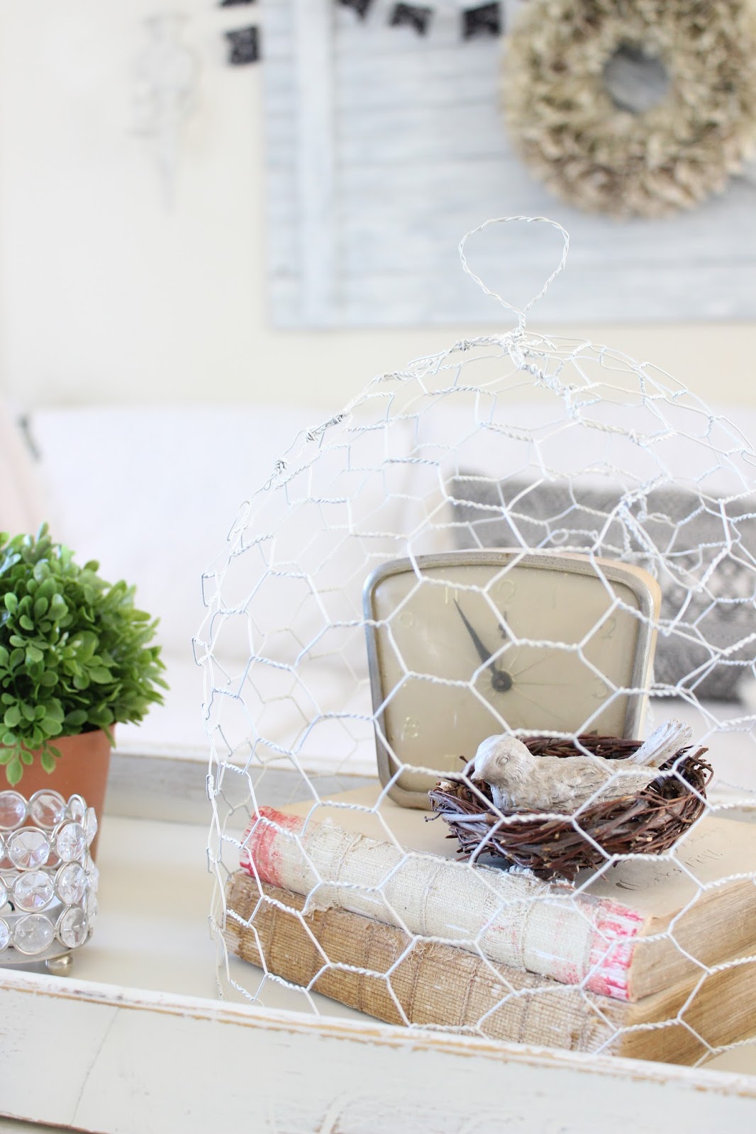 Happy At Home How To Make A Chicken Wire Cloche