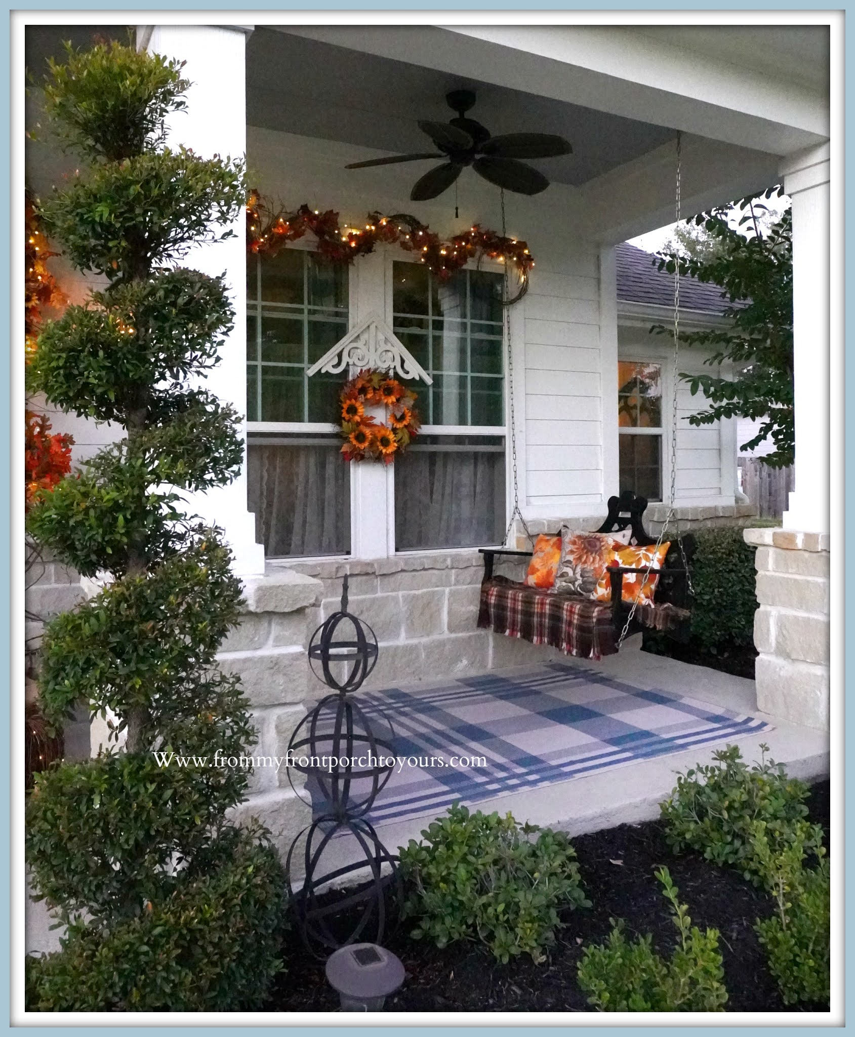 From My Front Porch To Yours Farmhouse Cottage Style Fall Front Porch