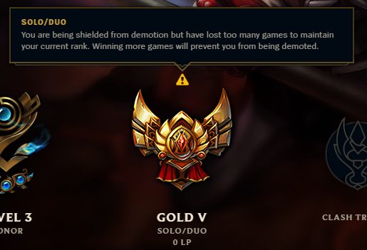 LOL Demotion Shield Expiring