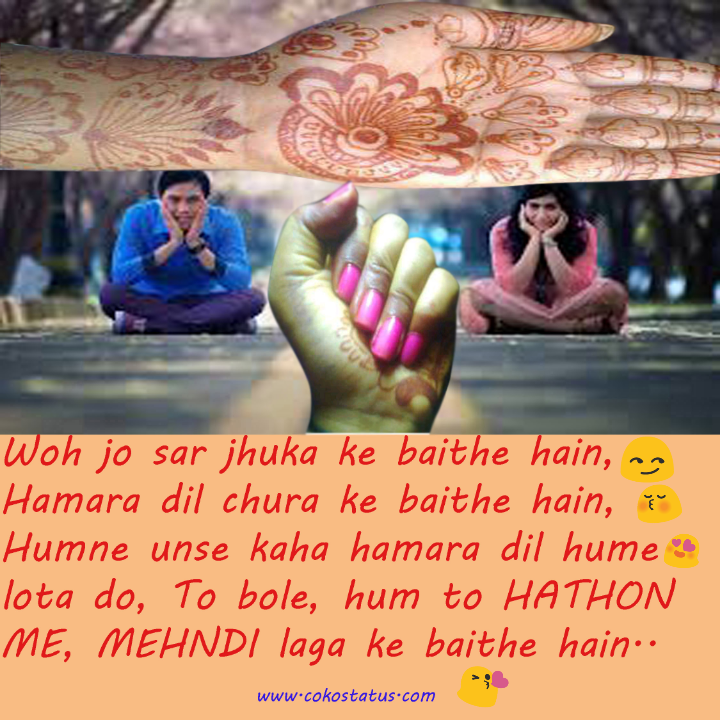 5 Five Mehndi Status shayri Mehndi Shayri With Photo Mehndi love Dp
