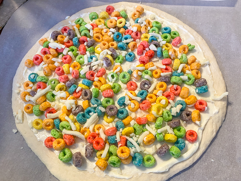 Tales of the Flowers Pizza at Home Loopy Froots Pizza Cereal
