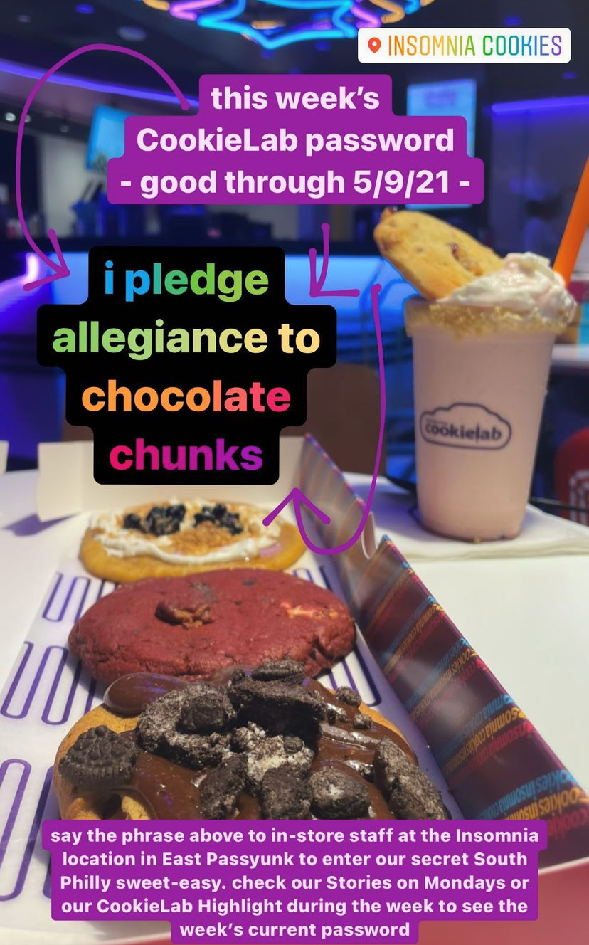 Insomnia Cookies Speak Easy! Check out Philly's New Hot Spot