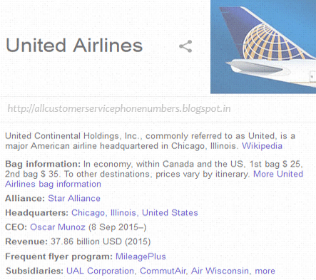 united airlines contact number