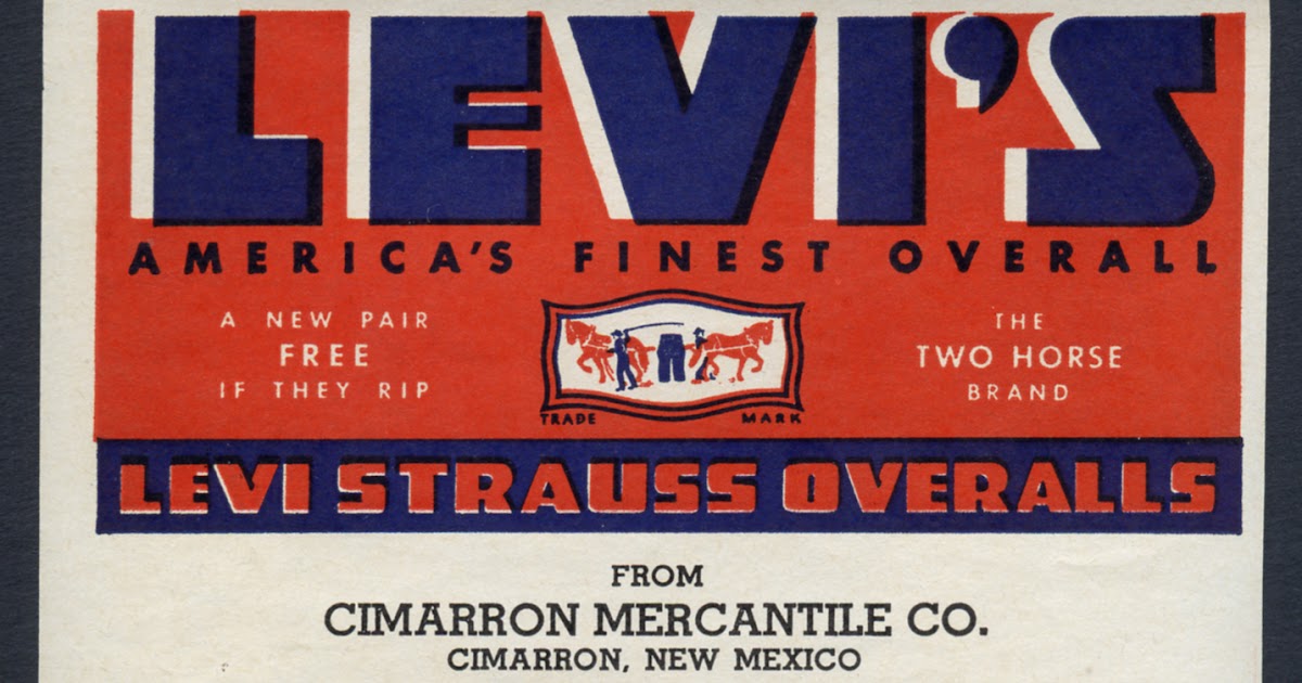 Union-Made: Late 1920s or 1930s Levi's Shipping Label