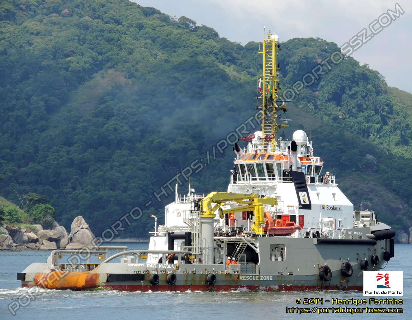 Smit Angola e Smitbarge 2 Entrega de guindaste para a Saipem Portal Smit Angola e Smitbarge 2 Entrega de guindaste para a Saipem Portal