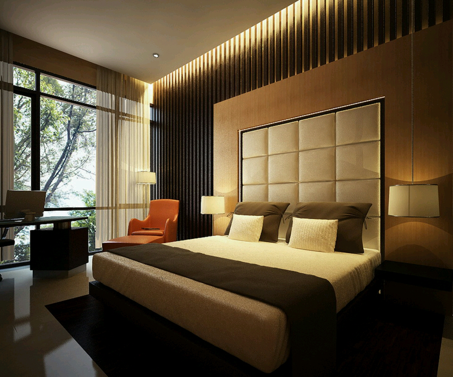 Modern bedrooms bed designs.