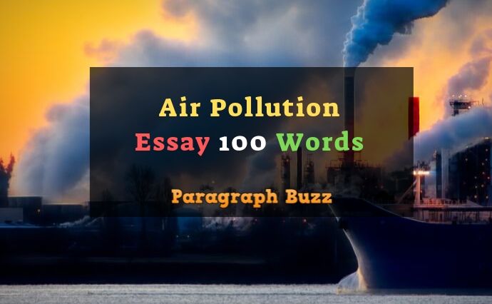 pollution essay in 100 words
