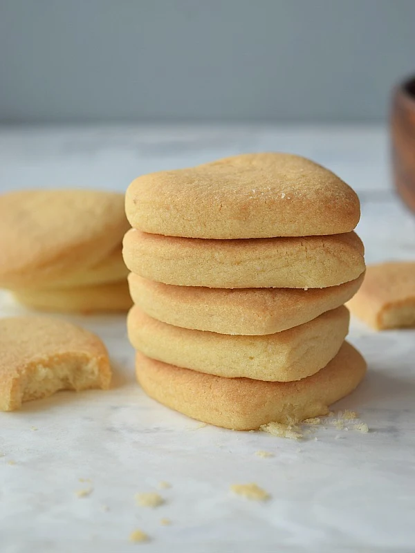 closeup of Shortbread Cookies (Melt in Your Mouth)