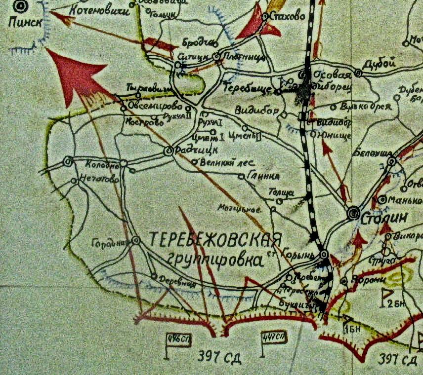 Карта столинского района со спутника