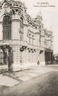 postal, Avilés, teatro, Palacio Valdés