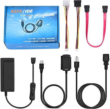 Adaptador para Discos y Unidades IDE/SATA - Cómo conectar tus viejos IDE y SATA por a PC - RetroNewGames 4.0 - El blog videojueguil de ayer y hoy.