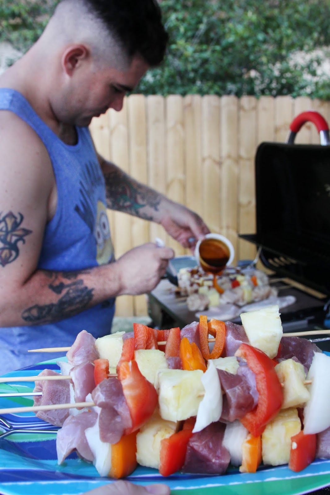 For the Love of Food Grilled Teriyaki Duck Kabobs CookoutWeek