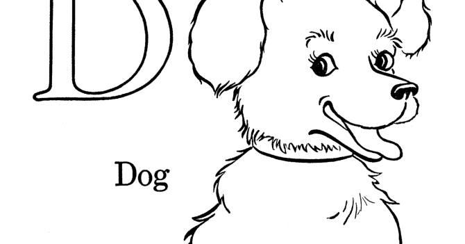 d for dog coloring pages - photo #10