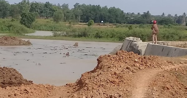 Proyek Sedimen Situ Garongan Digarap BBWS Provinsi Lampung Proyek Sedimen Situ Garongan Digarap BBWS Provinsi Lampung