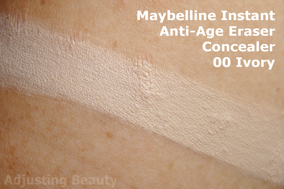 Review: Maybelline Instant Anti-Age Eraser Concealer - 00 Ivory - Adjusting  Beauty