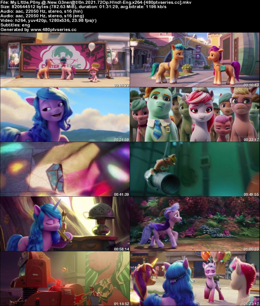 Download My Little Pony: A New Generation (2021) 750MB Full Hindi Dual Audio Movie Download 720p Web-DL Free Watch Online Full Movie Download Worldfree4u 9xmovies