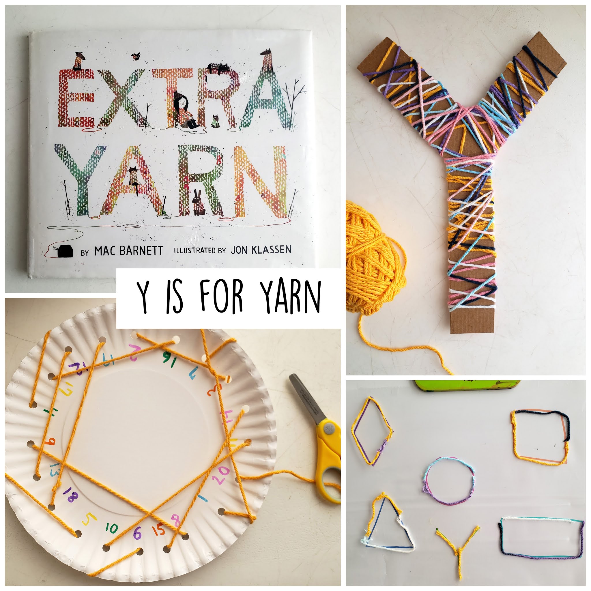 Mom's Tot School: Y is for Yarn!
