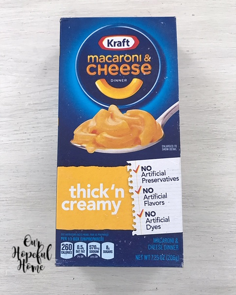 Kraft Macaronit & Cheese Thick 'n Creamy box