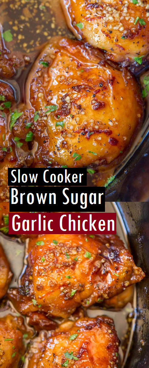 Slow Cooker Brown Sugar Garlic Chicken Recipe - Dessert & Cake Recipes
