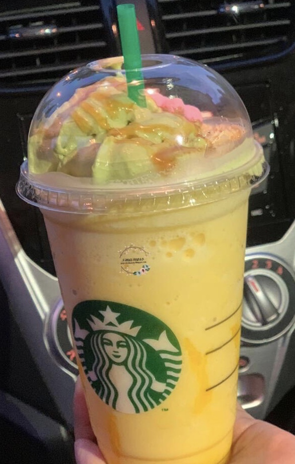 Starbucks Caramel Sweet Corn Frappuccino cik sukα taip