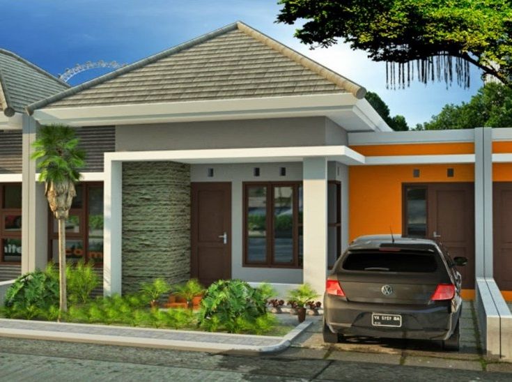 5 Inspirasi Desain Tampak Rumah Type 45 Pilihan Arsimedia