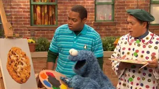 Cookie Monster, Alan, Chris, Sesame Street Episode 4407 Still Life With Cookie season 44