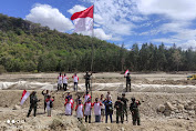 Peringati HUT Kemerdekaan RI ke 76, TNI Kibarkan Bendera Merah Putih di Patok Perbatasan RI – RDTL.