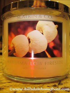 marshmallow fireside candle