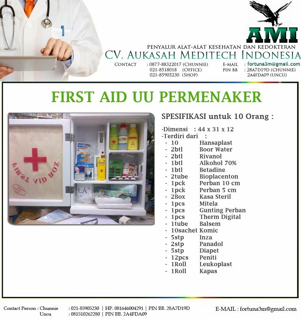 DISTRIBUTOR ALKES DAN ALAT ALAT RESCUE AID FIRST AID KIT DAN RESPONDER KIT