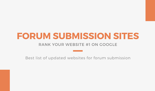 Forum Submission List 2020