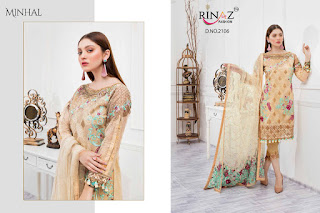 Rinaz Fashion Minhal Georgette Pakistani Suits Collection 2020 Latest   