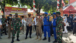 Kapolres Pangkep bersama Dandim Kompak Pantau Langsung Pendaftaran Bakal Paslon Bupati