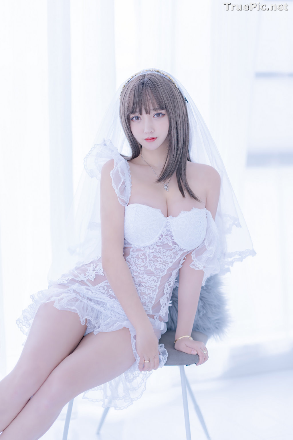 Image Chinese Cosplay Model - 过期米线线喵 (米線線sama) - Beautiful Sexy Bride - TruePic.net - Picture-40