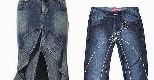 saia jeans passo a passo