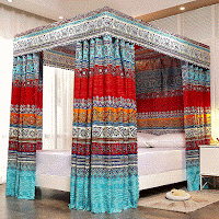 four-poster canopy bed