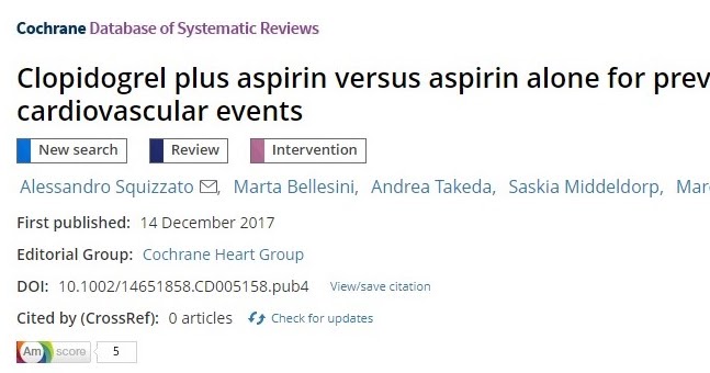 Taupadak : Clopidogrel más aspirina versus aspirina sola Taupadak : Clopidogrel más aspirina versus aspirina sola